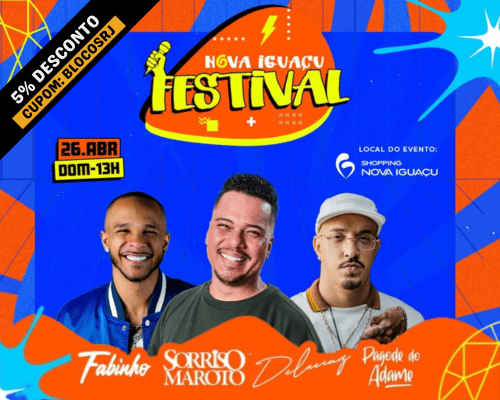 26.04 Nova Iguaçu Festival: Sorriso Maroto, Fabinho, Delacruz, Pagode do Adame - Shopping Nova Iguaçu