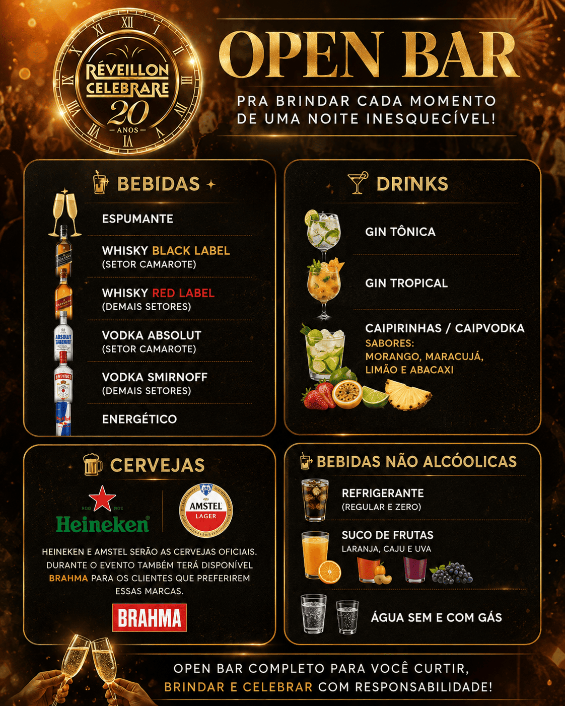 Réveillon Celebrare 2027: 20ª edição no Clube Monte Líbano! All Inclusive Premium, Banda Celebrare, Portela, DJs e Espaço Kids. Garanta ingressos com desconto BLOCOSRJ