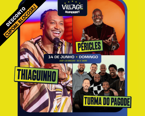 14.06 Thiaguinho + Péricles + Turma do Pagode | Village 2026 - Jockey Club