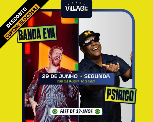 29.06 BRA 🇧🇷 x ?? c/ Banda Eva + Psirico  | Village 2026 - Jockey Club