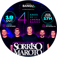 18/10 Sorriso Maroto - Setembro - Bangu Shopping - CÓDIGO DE DESCONTO: BLOCOSRJ - CUPOM