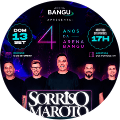 Sorriso Maroto - 13/09 Setembro - Arena Bangu - Cupom de desconto: BLOCOSRJ