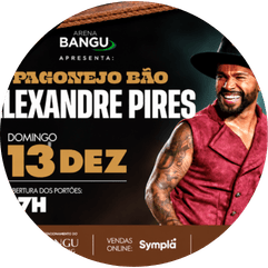 Alexandre Pires apresenta o Pagonejo Bão na Arena Bangu, dia 13 de dezembro. Garanta seu ingresso com 5% de desconto usando o código BLOCOSRJ